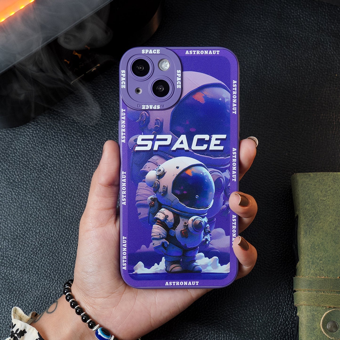 iPhone 14 Pro Luxury Space Astronaut Defender Case