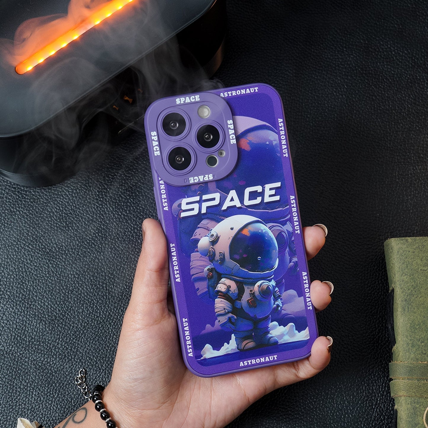 iPhone 14 Pro Luxury Space Astronaut Defender Case