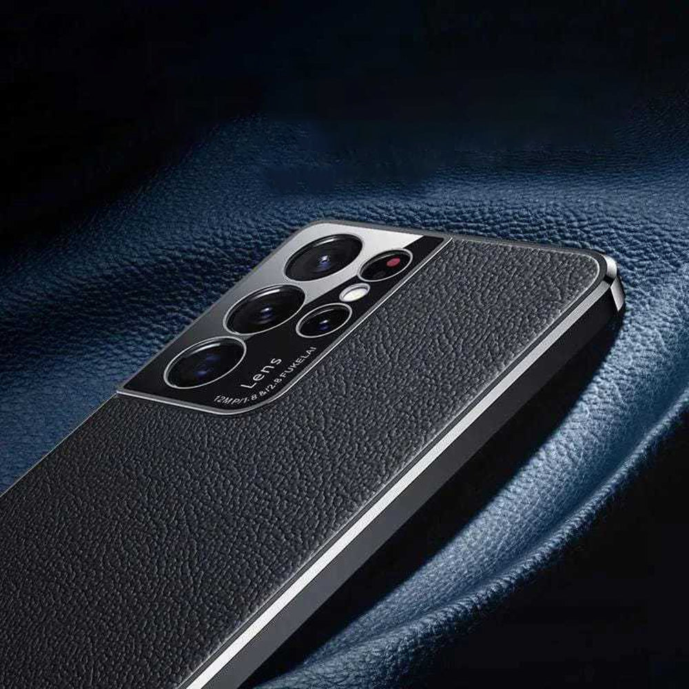 Electroplated Leather Texture Case