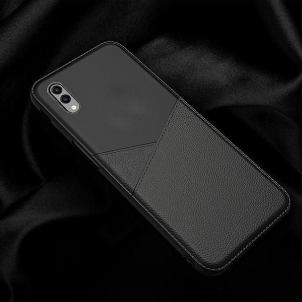 Galaxy M10 Business Leather Pattern TPU Soft Case