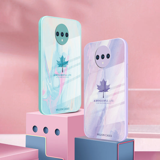 OnePlus 7T Watercolor Mapple Leaf Glass Case