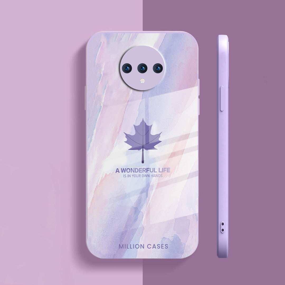 OnePlus 7T Watercolor Mapple Leaf Glass Case