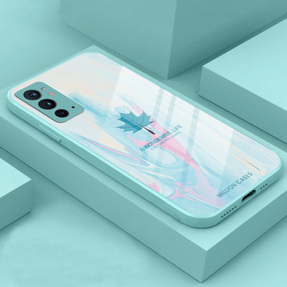 OnePlus 9RT Watercolor Mapple Leaf Glass Case