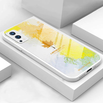 OnePlus Nord 2 Watercolor Mapple Leaf Glass Case