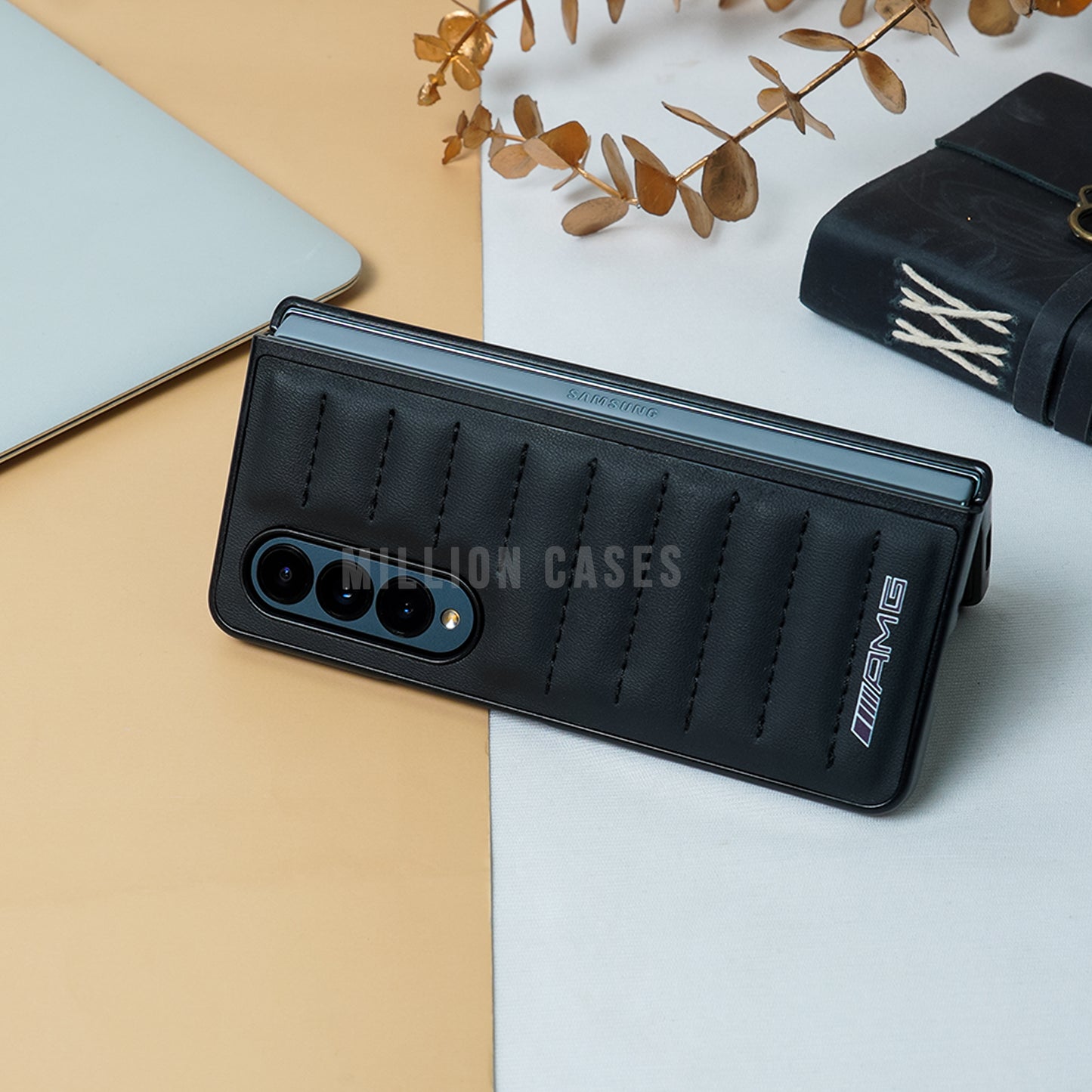 Galaxy Z Fold4 AMG Logo Puffer Design Case