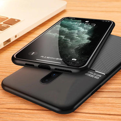 OnePlus 7 Series Carbon Fiber Twill Pattern Soft TPU Case