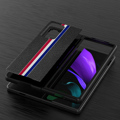 Galaxy Z Fold2 Luxury Leather Foldable Case