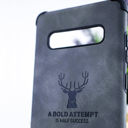 Galaxy S8 Plus Shockproof Deer Leather Texture Case