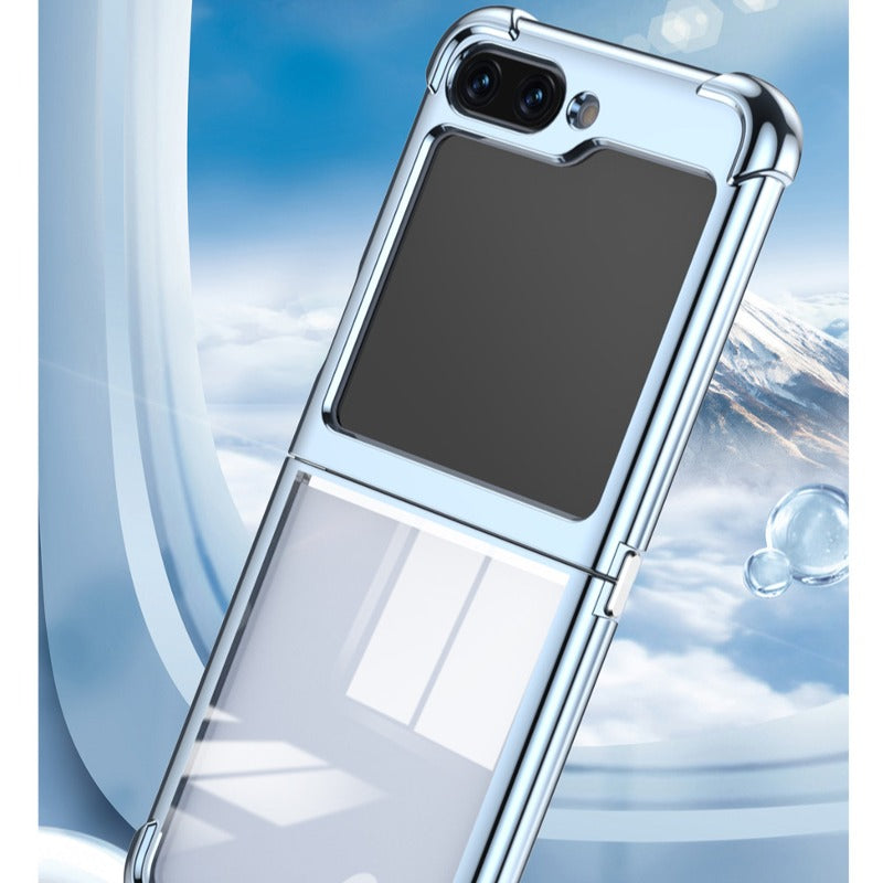 Galaxy Z Flip5 Elegant Plating Shockproof Frame Case