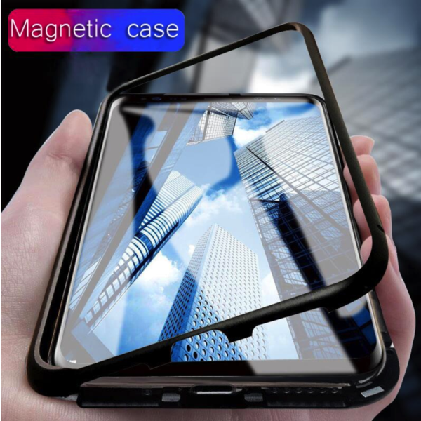 Galaxy Series Electronic Auto-Fit Magnetic Transparent Glass Case