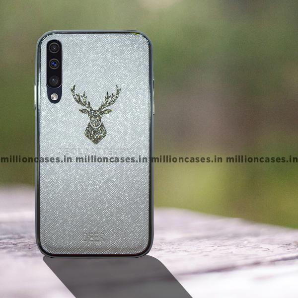 Galaxy A50 Sparkling Deer Pattern Soft Edge Case