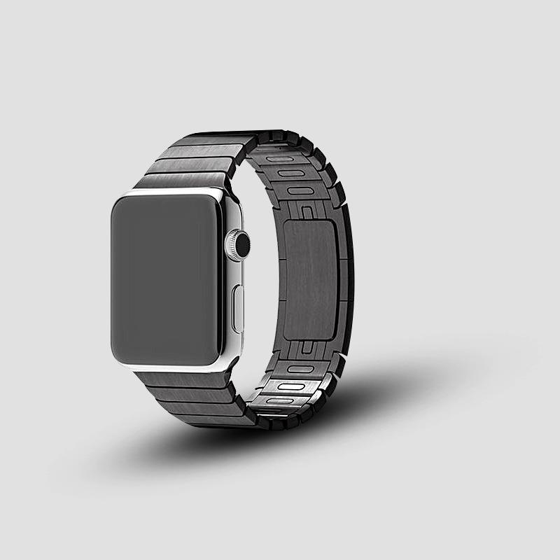 Stainless Steel Link Band for Apple Watch [42/44MM] - Black