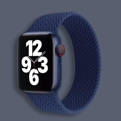 Woven Nylon Braided Solo Loop for Apple Watch [42/44MM] - Atlantic Blue