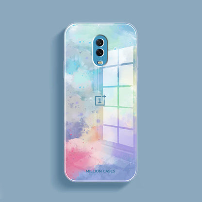 OnePlus 6 Watercolor Splatter Glass Back Case