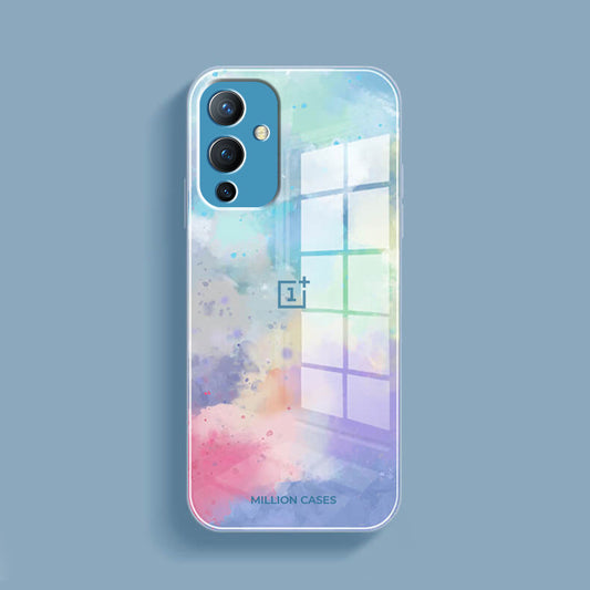 OnePlus 9 Watercolor Splatter Glass Back Case