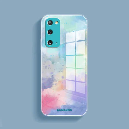 Galaxy Series for Watercolor Splatter Glass Back Case