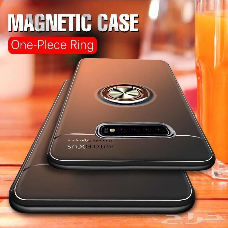 Metallic Finger Ring Holder Matte Case - Samsung