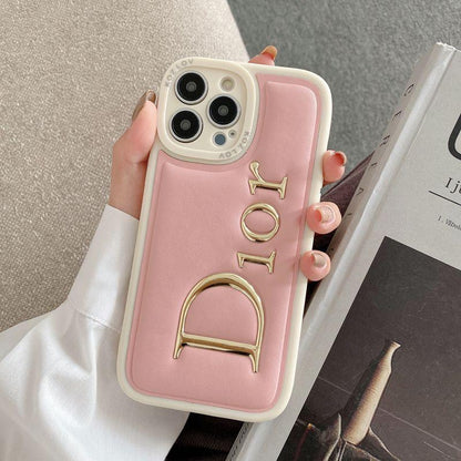 Luxury Dior Print Puffer Case - iPhone