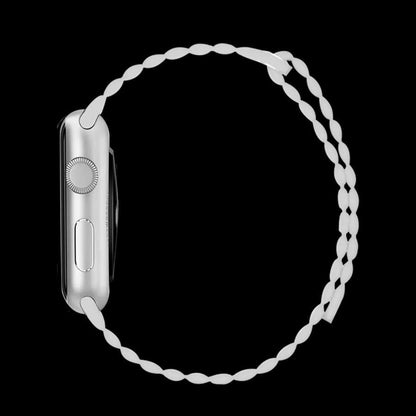 Coteetci ® Leather Loop Strap for Apple Watch [42/44MM] - White
