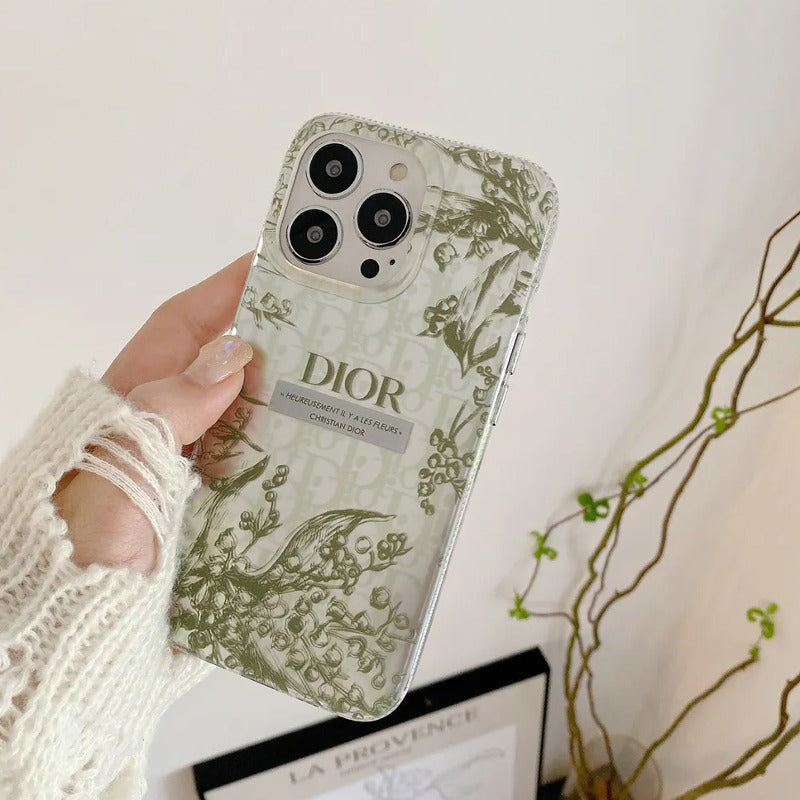 Dior Pattern Back Case - iPhone