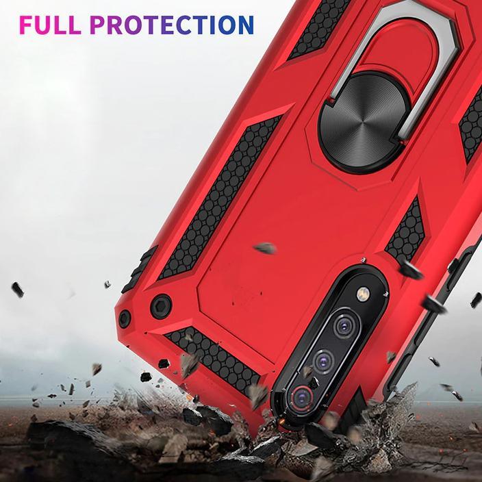 Galaxy A50 Armour Shield Ring Holder Back Case