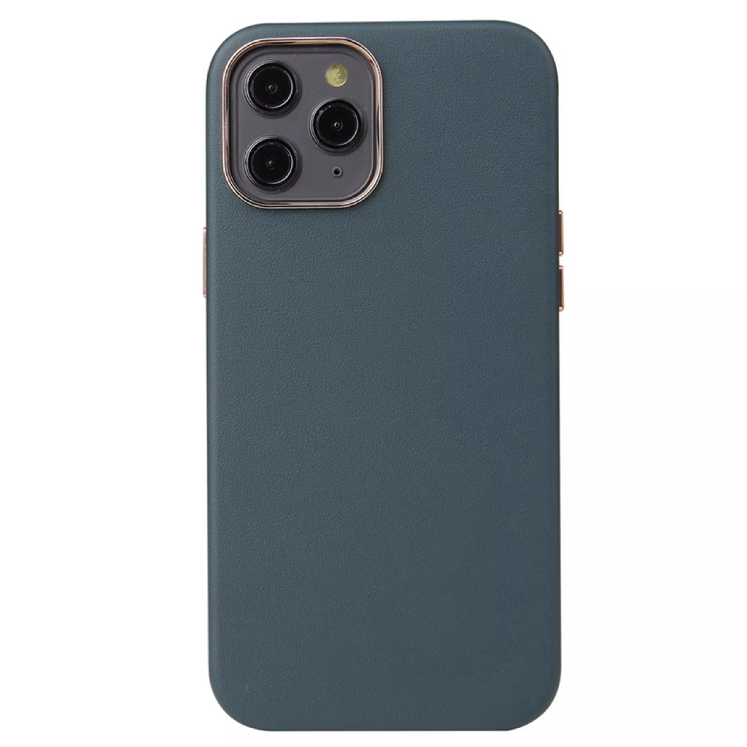 iPhone 13 Pro - Leather Textured Plated Case