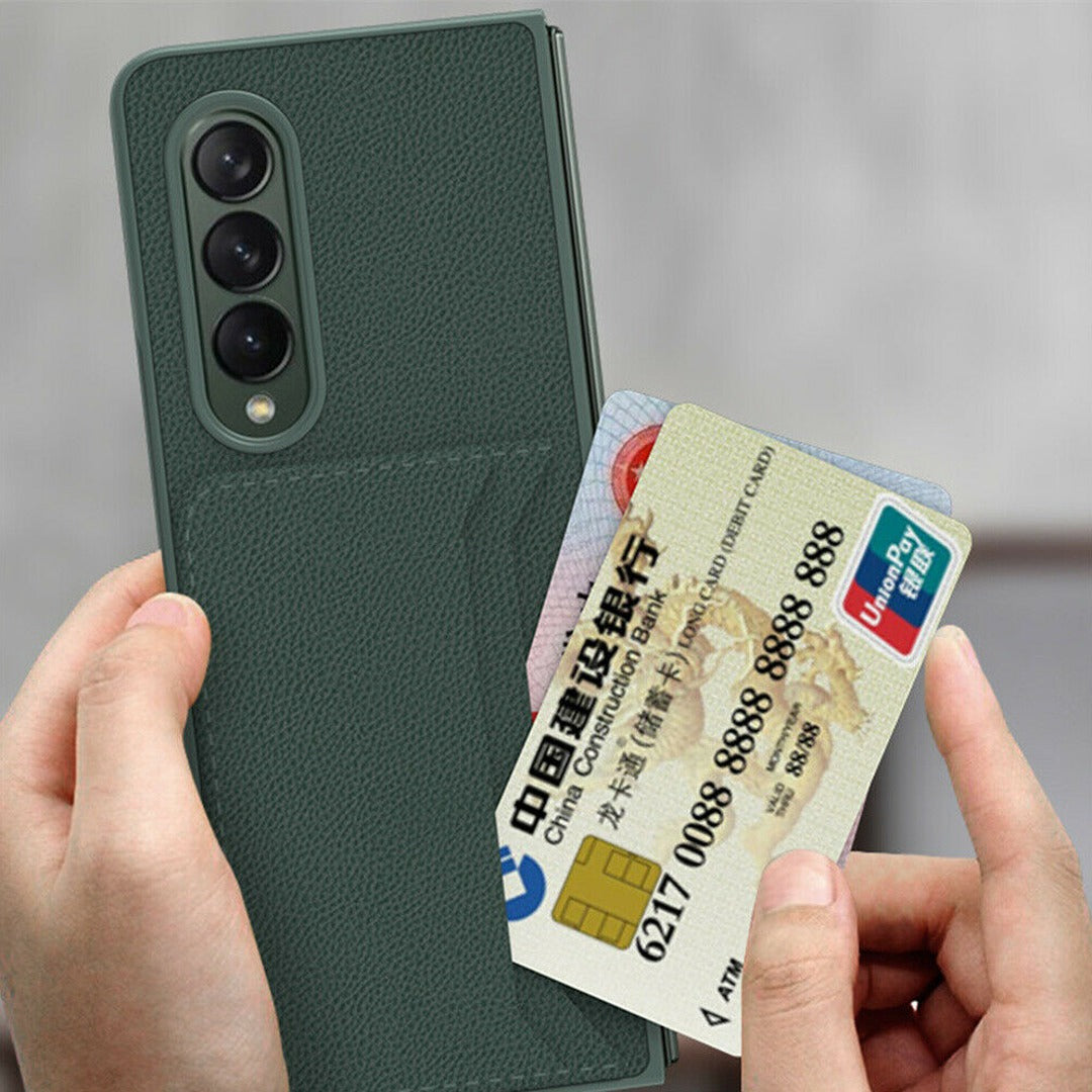 Galaxy Z Fold3 PU Leather Card Slot Wallet Case