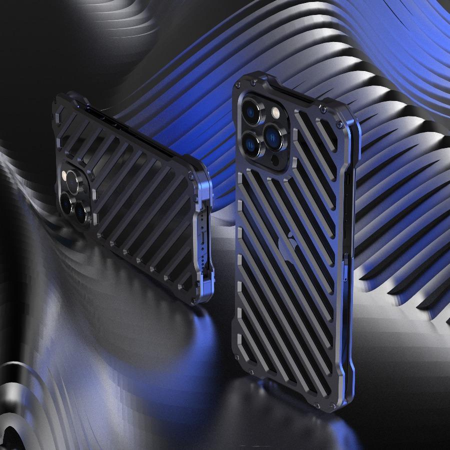 iPhone 13 Pro Max R-Just Aluminium Alloy Grill Case