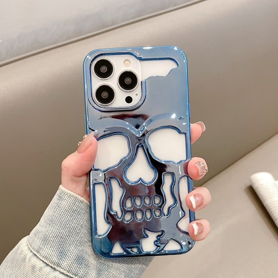 iPhone 12 Hollow Skull Design Case
