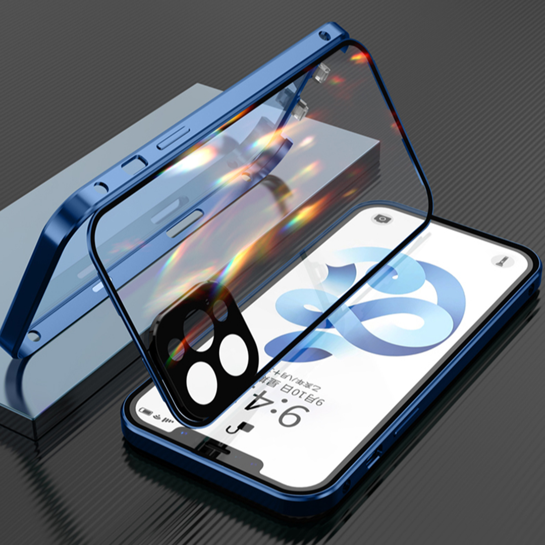 iPhone - Auto Fit Magnetic Glass Camera Protective Case