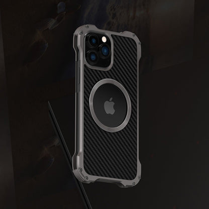iPhone 13 Series R-Just Aluminium Carbon Fiber Case