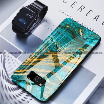 Galaxy S8 Plus Soothing Sea Pattern Marble Glass Back Case