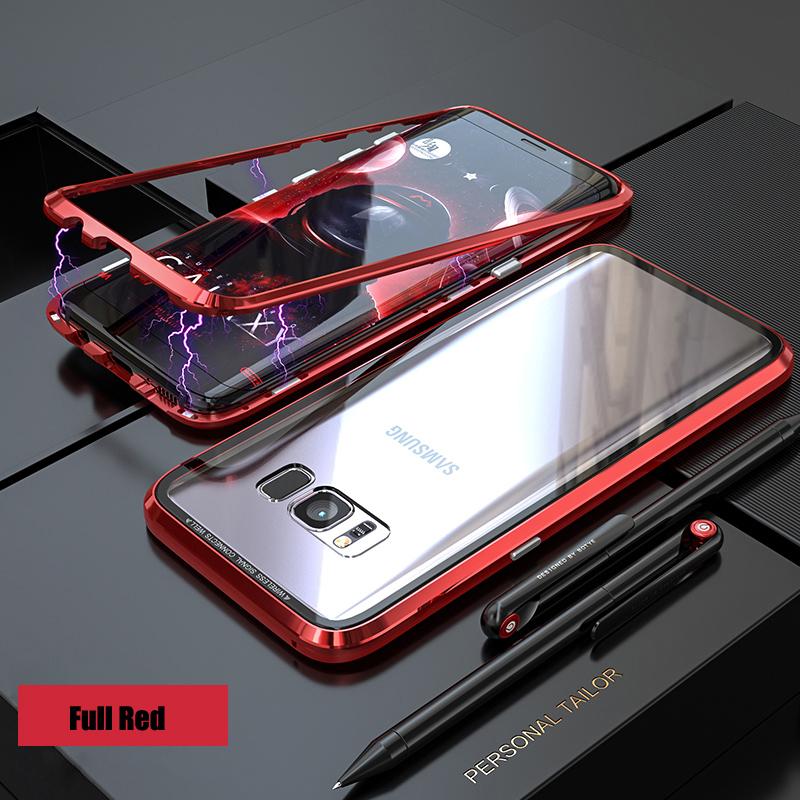Galaxy Series Electronic Auto-Fit Magnetic Transparent Glass Case