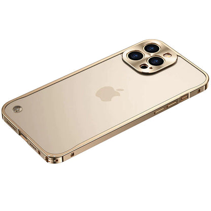 iPhone 12 Pro Max Translucent Metal Frame Matte Case