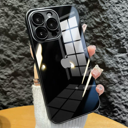 iPhone 13 Series - Silicon Glass Logo Case