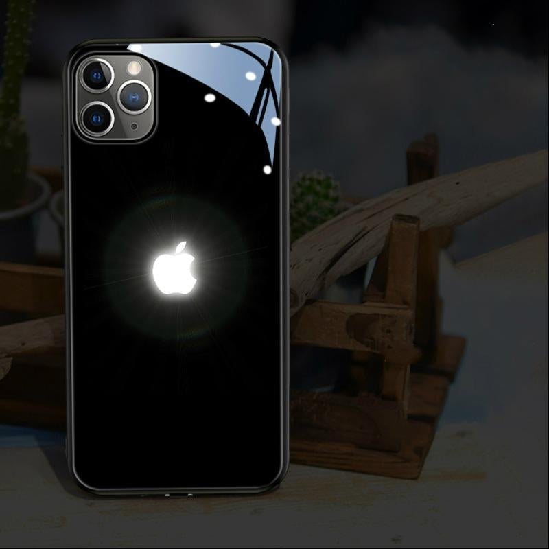 iPhone 13 LED Logo Glass Back Case