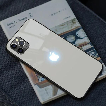 iPhone 12 Pro Max LED Logo Glass Back Case