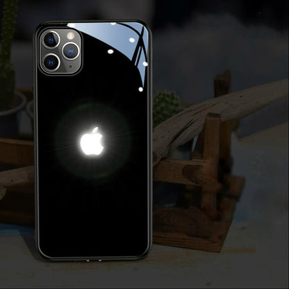 iPhone 12 Pro Max LED Logo Glass Back Case