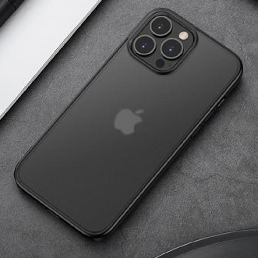 iPhone 12 Pro Max - Matte Shockproof Smoke Case