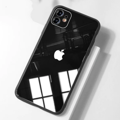 iPhone 11 Series - Logo Glass Back Case With Tempered Glass
