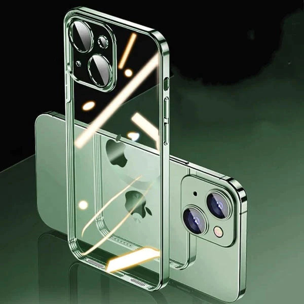 iPhone 12 Pro Luxury Electroplating Clear Camera Protective Soft TPU Case