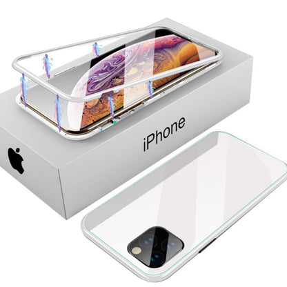 New Electronic Auto-Fit Magnetic Glass Case for iPhone