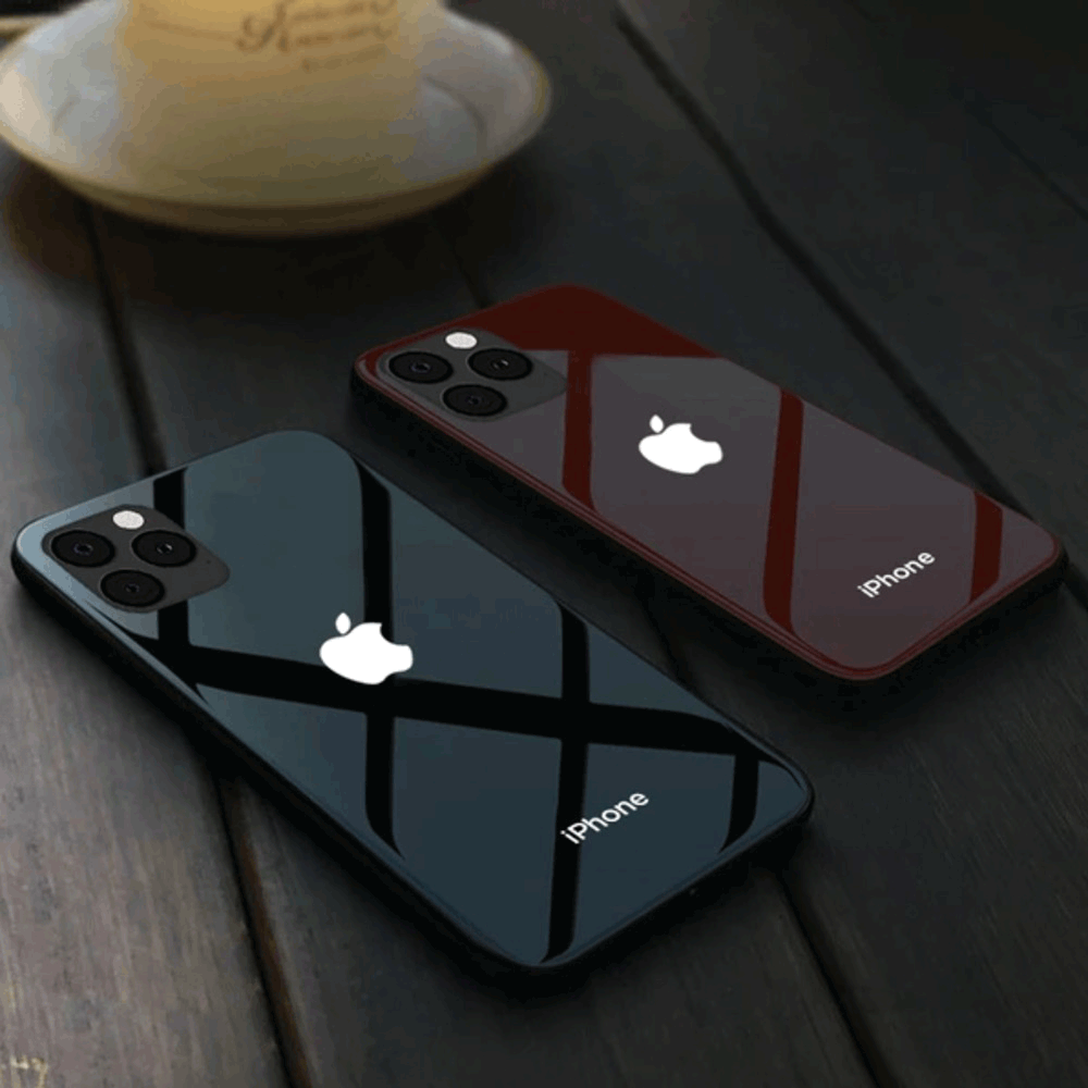 iPhone Series LED Logo Glass Back Case