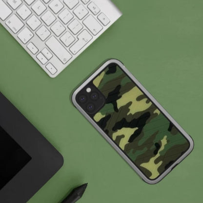 MK ® iPhone 11 Pro Max Raigor Inverse Army Pattern Shockproof Protective Case