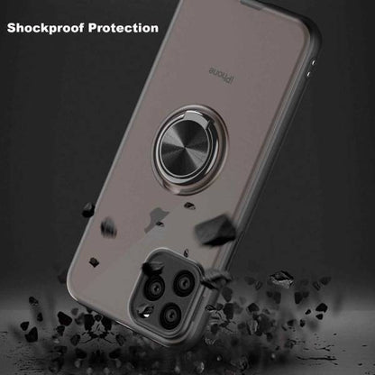 iPhone 11 Series Shockproof Translucent Ring Case