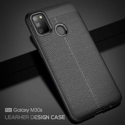 Galaxy M21 Auto Focus Leather Texture Case