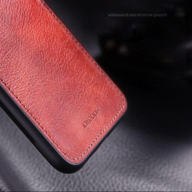 Galaxy A7 2018 Sleek Slim Leather Glass Case